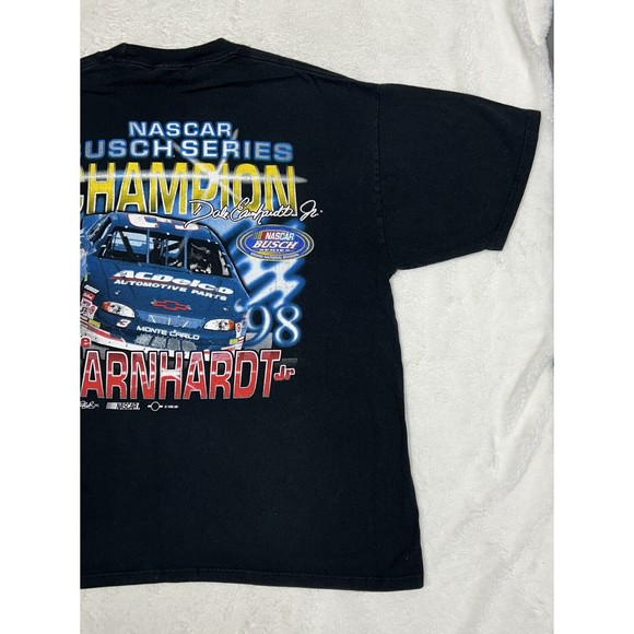 Vintage Dale Earnhardt Jr 1998 Busch Series Champion T-Shirt XL Two Sided NASCAR - Picture 11 of 12